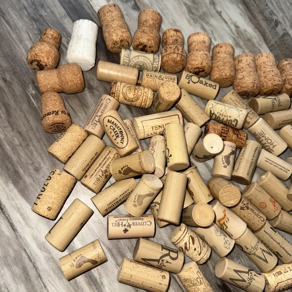 Wine Champagne Bottle Cork Corks Craft Lot 80 Assorted Recycle Upcycle Wedding